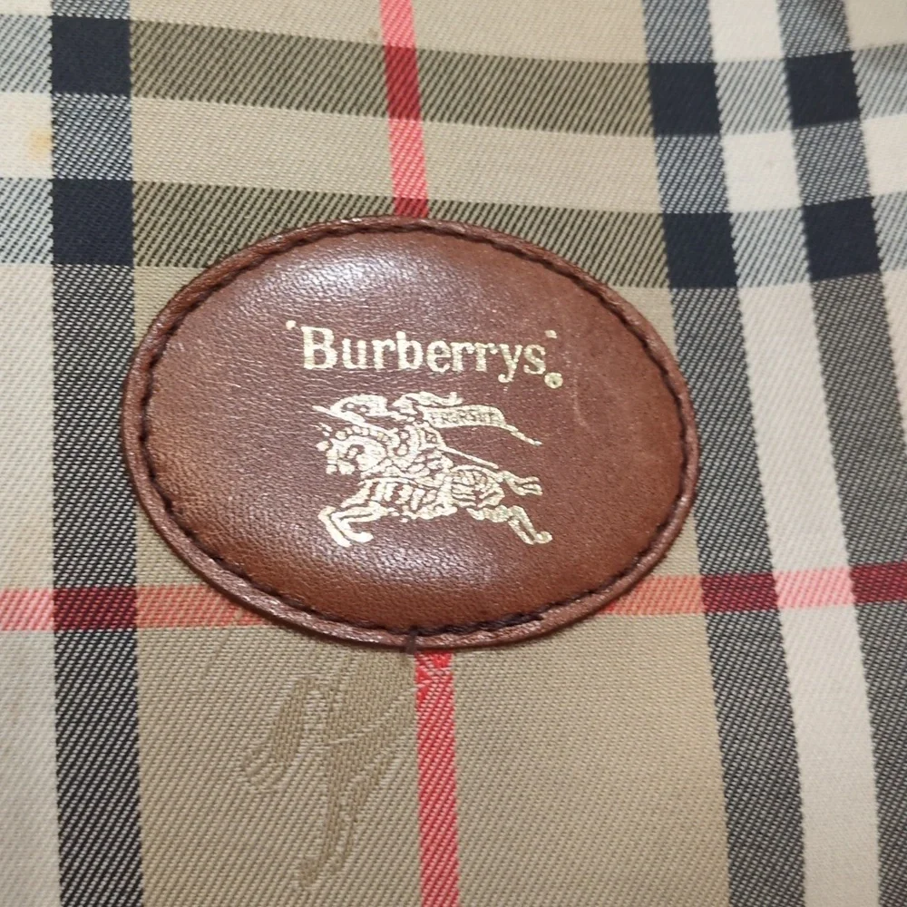 Burberry Burberrys GUC Classic Nova Check Boston Bag Purse Satchel With COA - Picture 2 of 12